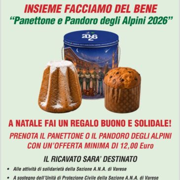 Panettone e Pandoro degli Alpini 2026: il gusto della solidarietà